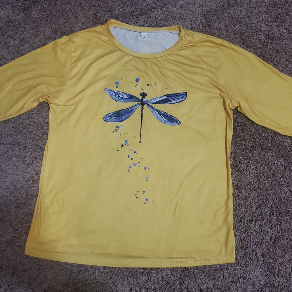 Yellow Dragonfly Shirt